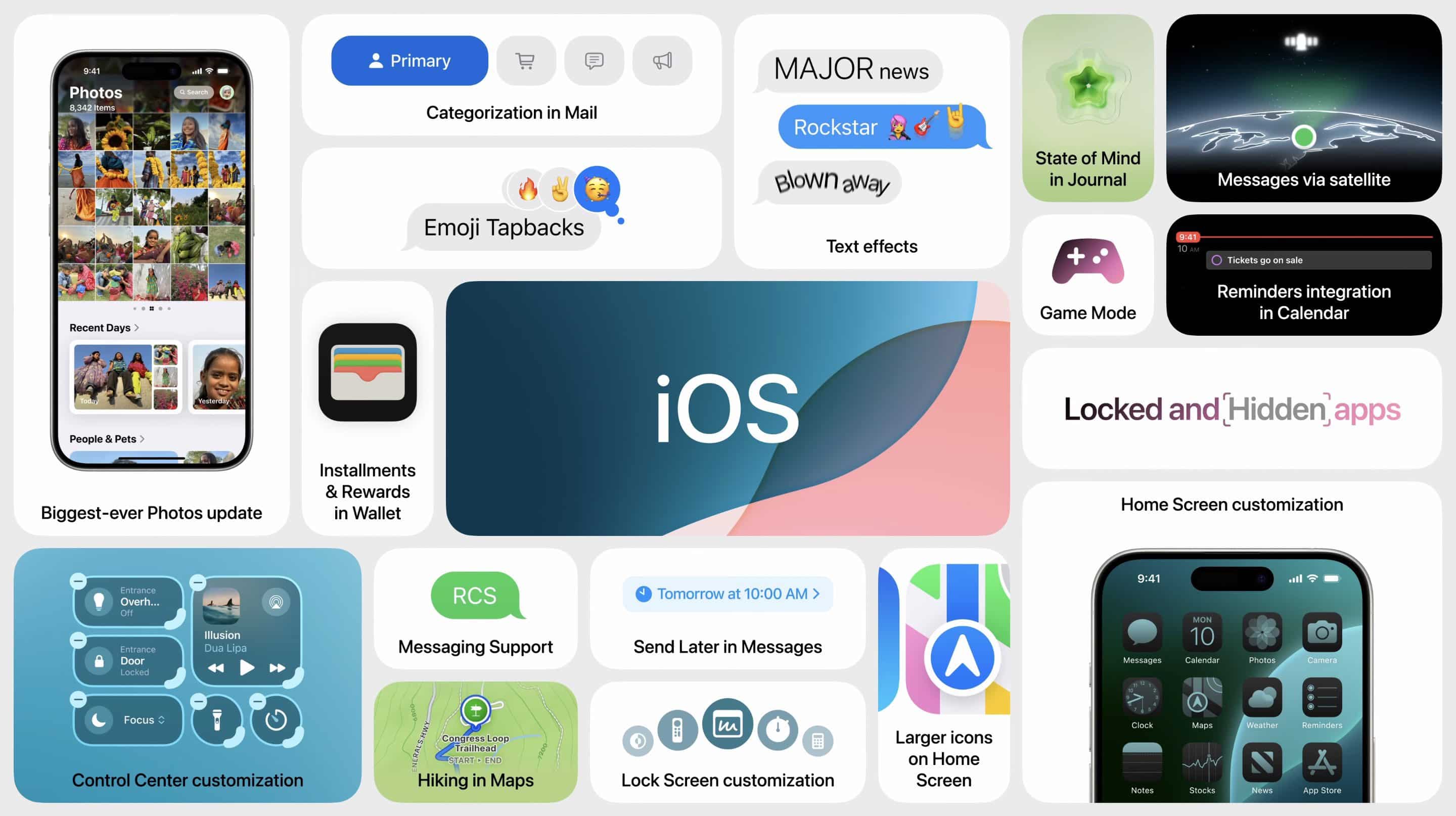 ios 18 características tiendazero